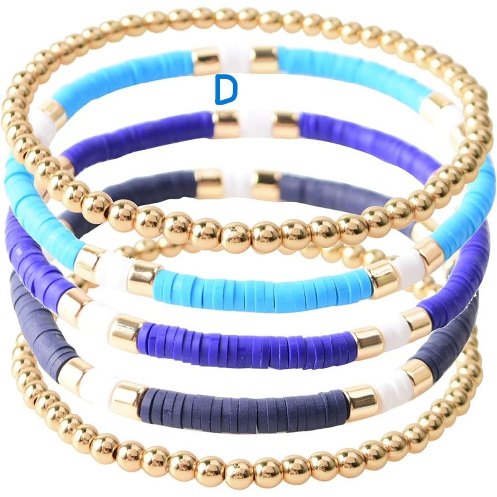 New Surfer Heishi Clay Bead Bracelets for Women Bohemian Stackable Evil …